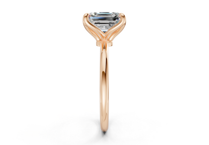 Phoenix Diamond Solitaire Asscher Cut 2mm Engagement Ring