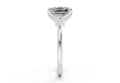 Phoenix Diamond Solitaire Asscher Cut 2mm Engagement Ring