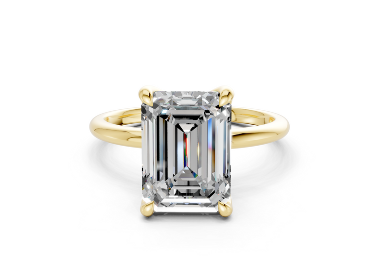 Phoenix Diamond Solitaire Emerald Cut 2mm Engagement Ring