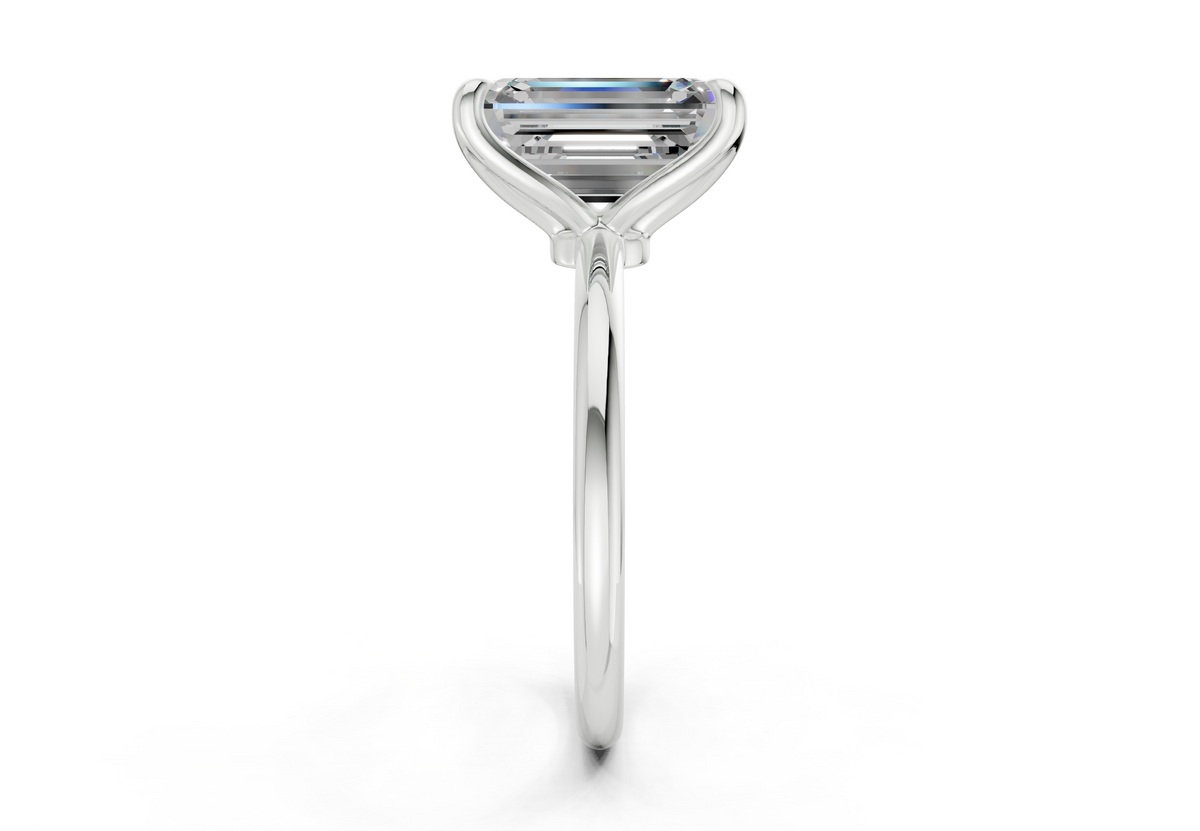 Phoenix Diamond Solitaire Emerald Cut 2.3mm Engagement Ring