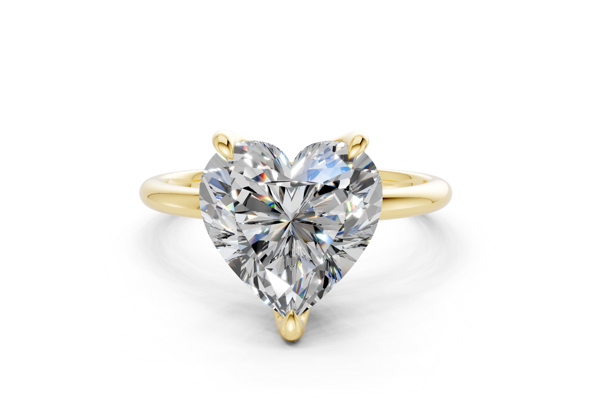 Phoenix Diamond Solitaire Heart Cut 2.3mm Engagement Ring