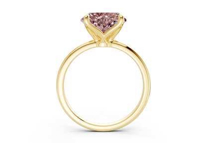 Phoenix Pink Diamond Solitaire Heart Cut 2mm Engagement Ring