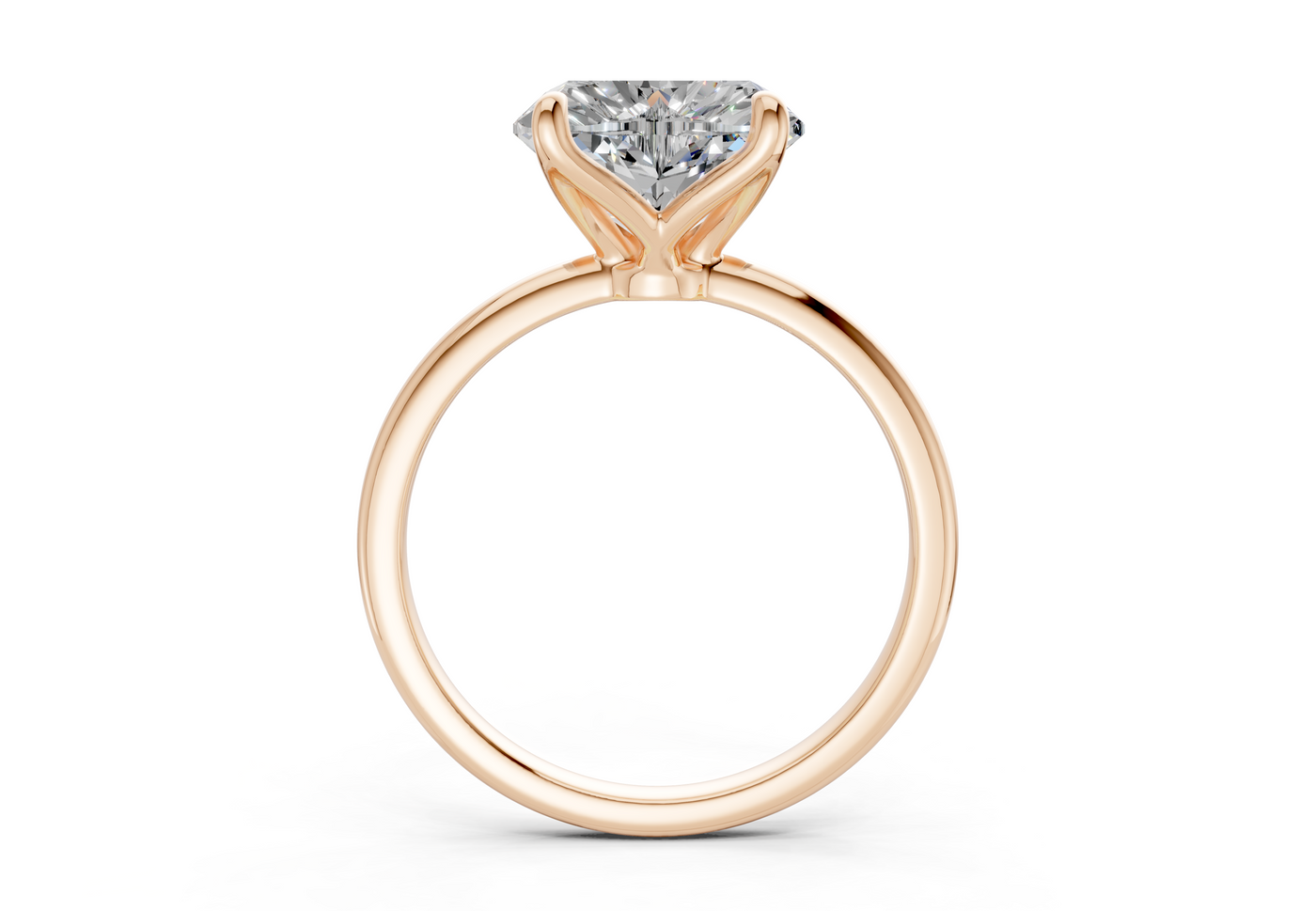 Phoenix Diamond Solitaire Heart Cut 1.8mm Engagement Ring