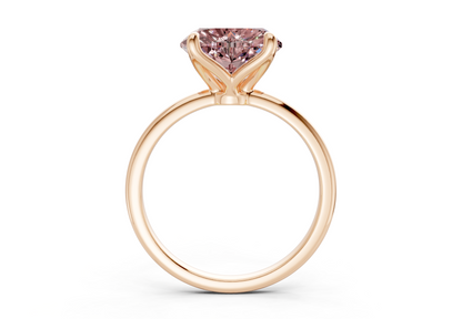 Phoenix Pink Diamond Solitaire Heart Cut 1.8mm Engagement Ring