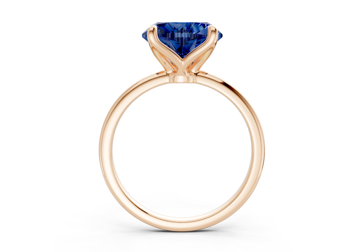 Phoenix Sapphire Gemstone Solitaire Heart Cut 2.3mm Engagement Ring