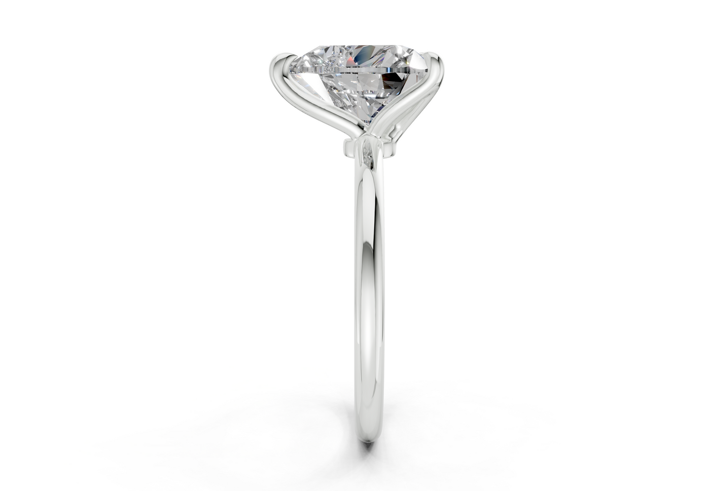 Phoenix Diamond Solitaire Heart Cut 2mm Engagement Ring