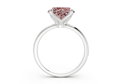 Phoenix Pink Diamond Solitaire Heart Cut 2mm Engagement Ring