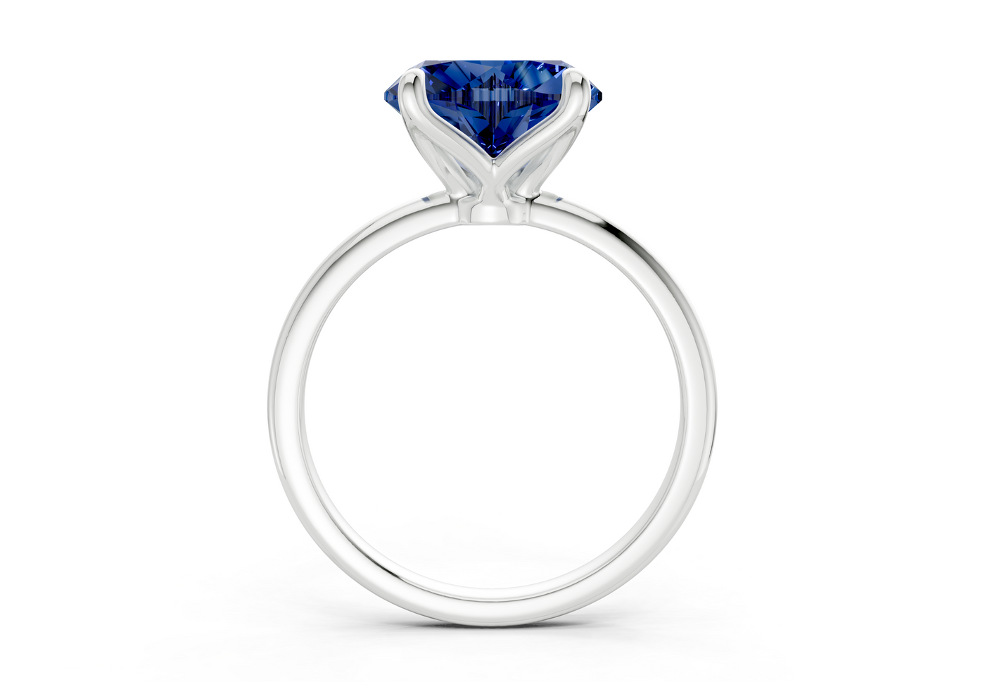 Phoenix Sapphire Gemstone Solitaire Heart Cut 1.8mm Engagement Ring
