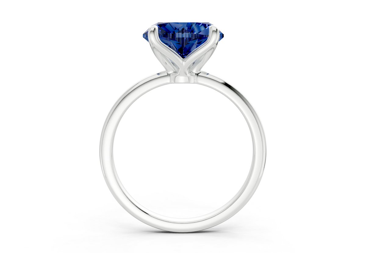 Phoenix Sapphire Gemstone Solitaire Heart Cut 2.3mm Engagement Ring