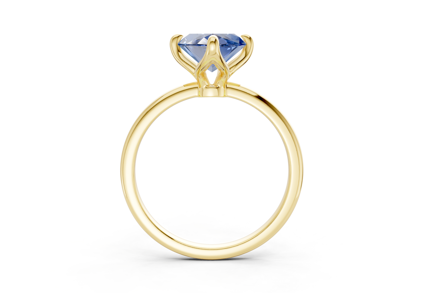 Phoenix Sapphire Gemstone Solitaire Marquise Cut 2mm Engagement Ring