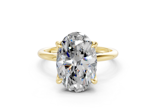 Phoenix Diamond Solitaire Oval Cut 2mm Engagement Ring