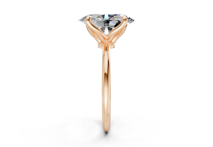 Phoenix Diamond Solitaire Oval Cut 2mm Engagement Ring