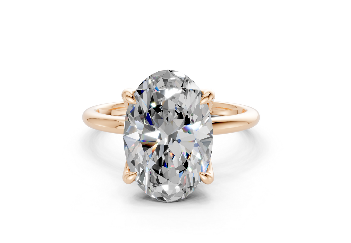 Phoenix Diamond Solitaire Oval Cut 2.3mm Engagement Ring