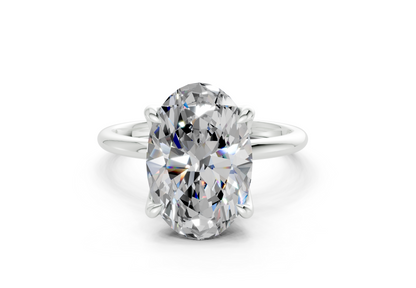 Phoenix Diamond Solitaire Oval Cut 1.8mm Engagement Ring