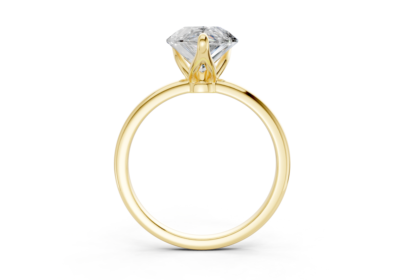 Phoenix Diamond Solitaire Pear Cut 2mm Engagement Ring