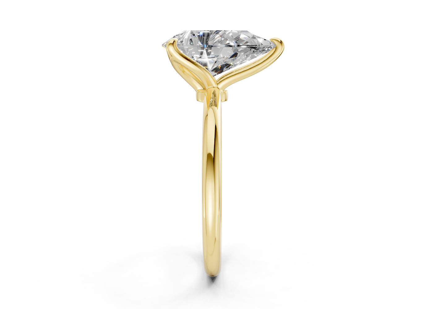 Phoenix Diamond Solitaire Pear Cut 1.8mm Engagement Ring