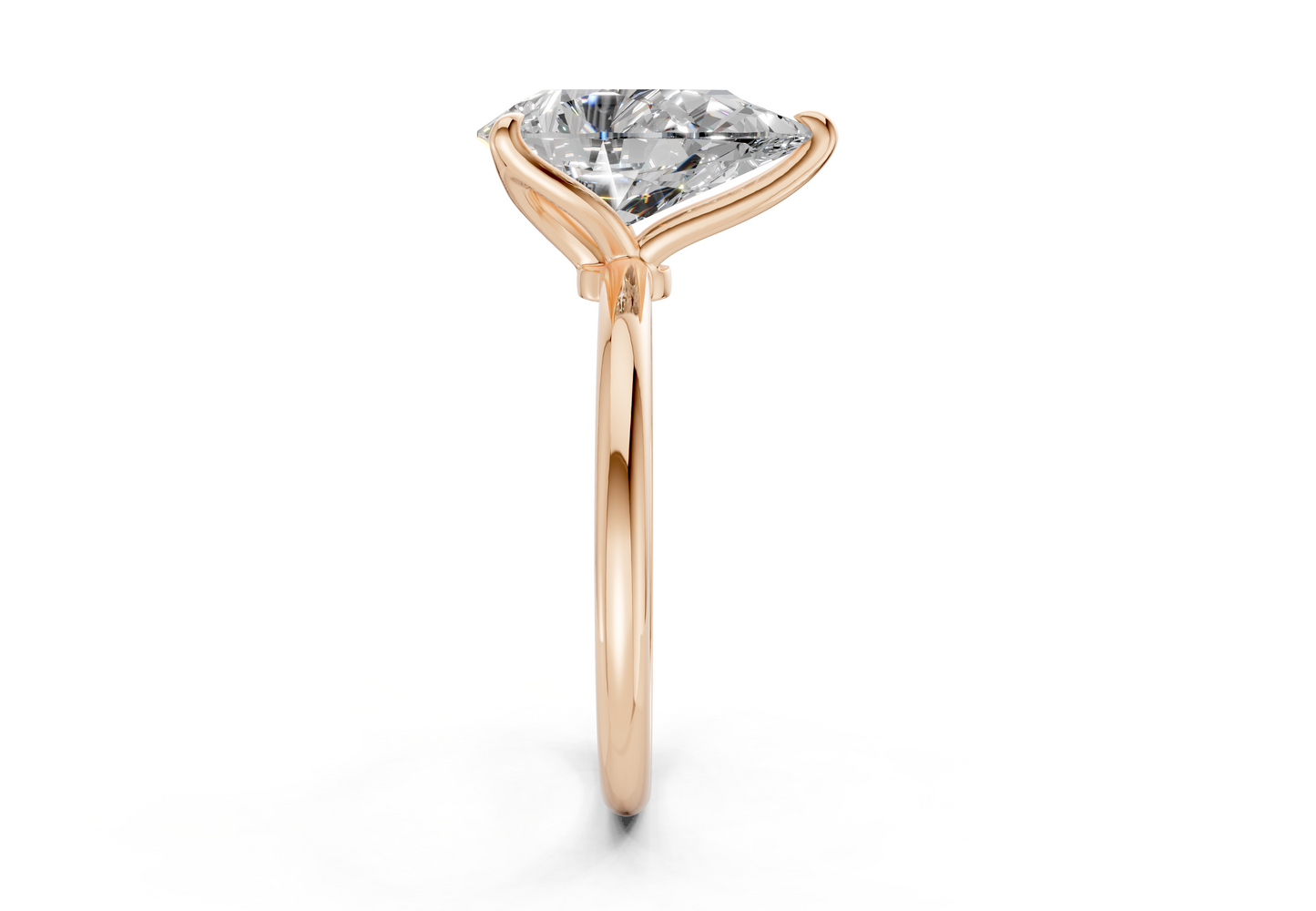 Phoenix Diamond Solitaire Pear Cut 1.8mm Engagement Ring