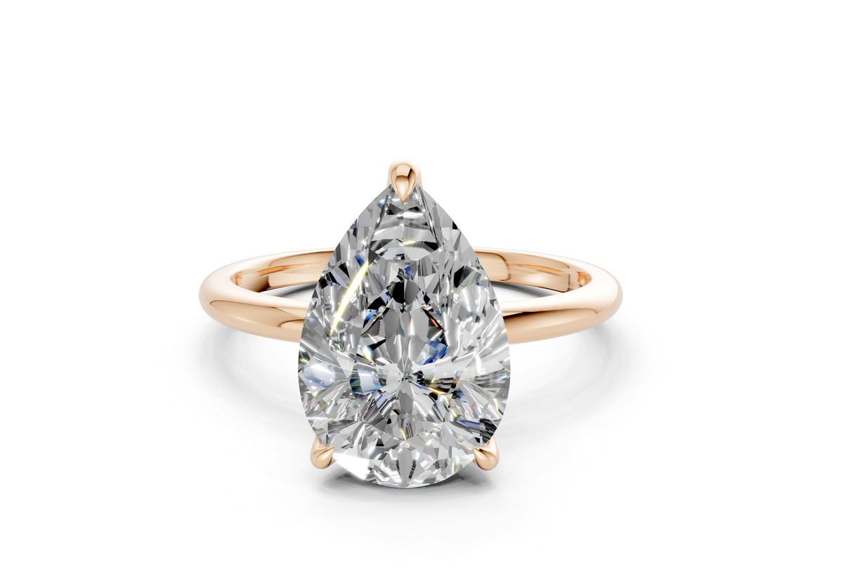 Phoenix Diamond Solitaire Pear Cut 2.3mm Engagement Ring
