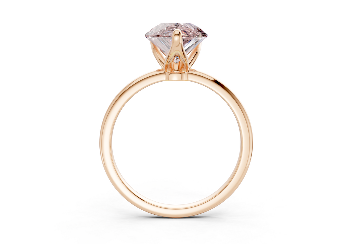 Phoenix Pink Diamond Solitaire Pear Cut 1.8mm Engagement Ring