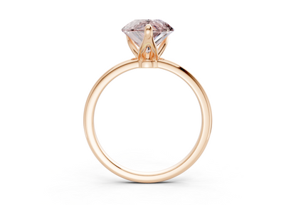 Phoenix Pink Diamond Solitaire Pear Cut 2mm Engagement Ring