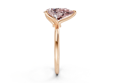 Phoenix Pink Diamond Solitaire Pear Cut 2mm Engagement Ring