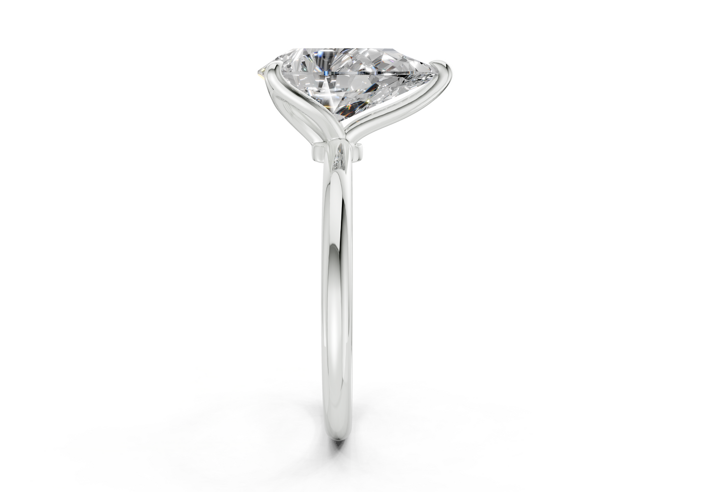 Phoenix Diamond Solitaire Pear Cut 1.8mm Engagement Ring