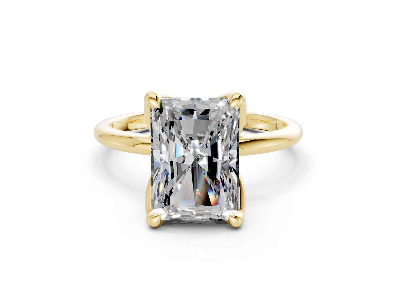 Phoenix Diamond Solitaire Radiant Cut 2.3mm Engagement Ring