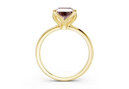 Phoenix Pink Diamond Solitaire Radiant Cut 2mm Engagement Ring