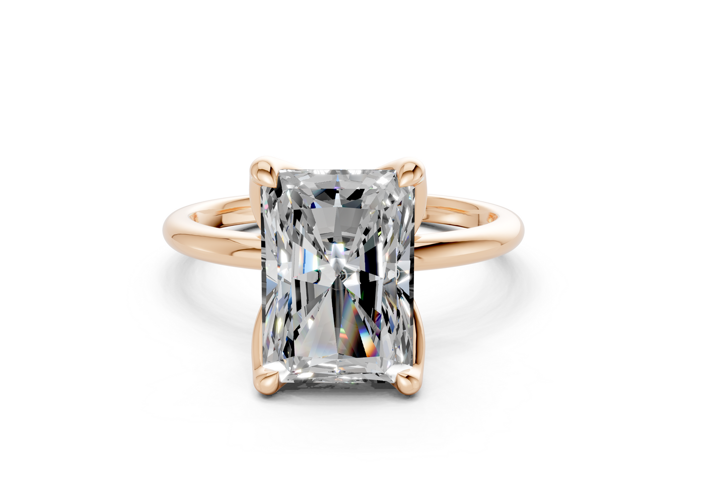 Phoenix Diamond Solitaire Radiant Cut 2.3mm Engagement Ring