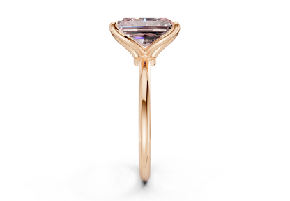 Phoenix Pink Diamond Solitaire Radiant Cut 1.8mm Engagement Ring