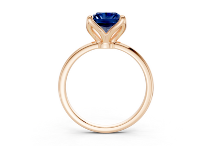 Phoenix Sapphire Gemstone Solitaire Radiant Cut 2.3mm Engagement Ring