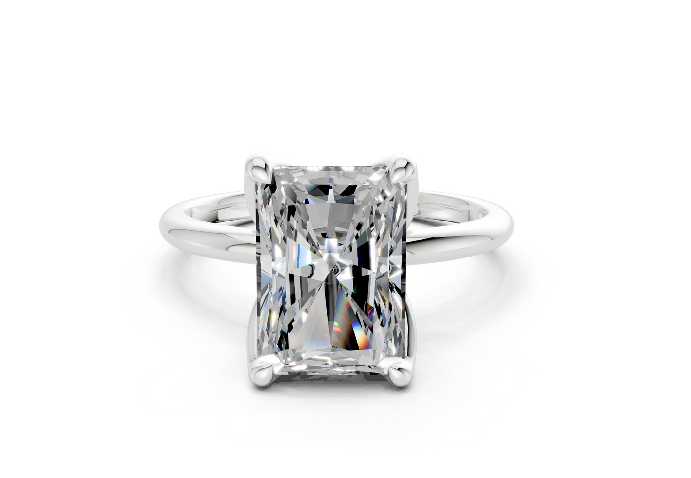 Phoenix Diamond Solitaire Radiant Cut 1.8mm Engagement Ring