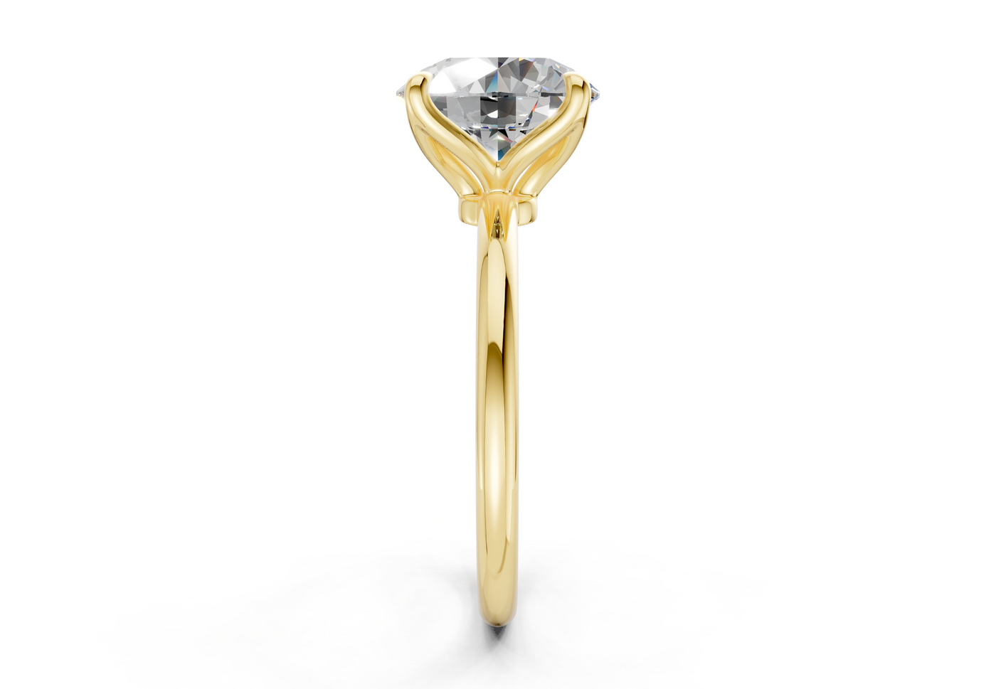 Phoenix Diamond Solitaire Round Cut 2mm Engagement Ring