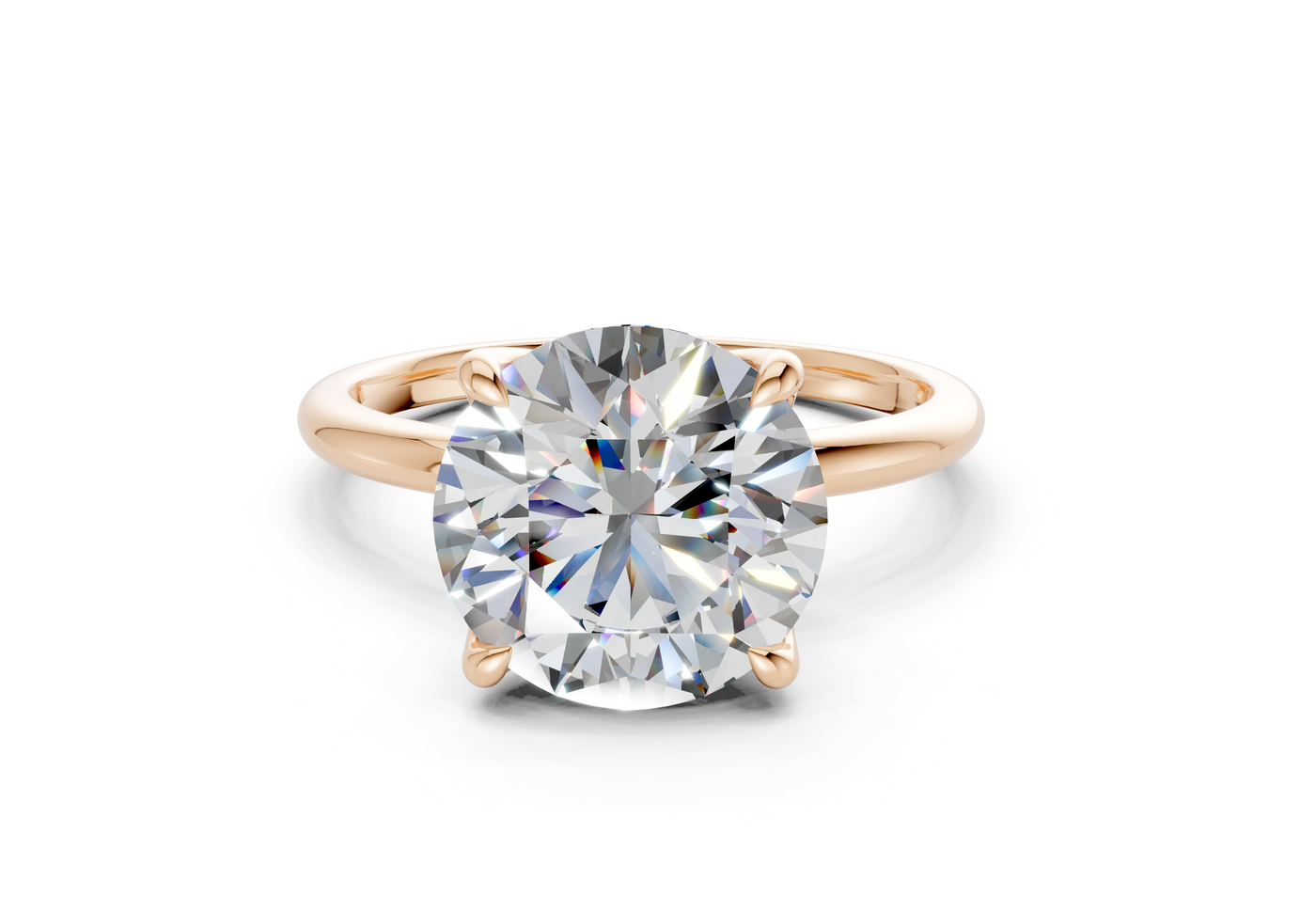 Phoenix Diamond Solitaire Round Cut 2mm Engagement Ring