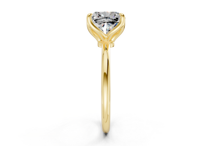 Phoenix Diamond Solitaire Cushion Squareuare Cut 2mm Engagement Ring