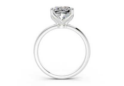 Phoenix Diamond Solitaire Cushion Squareuare Cut 2mm Engagement Ring
