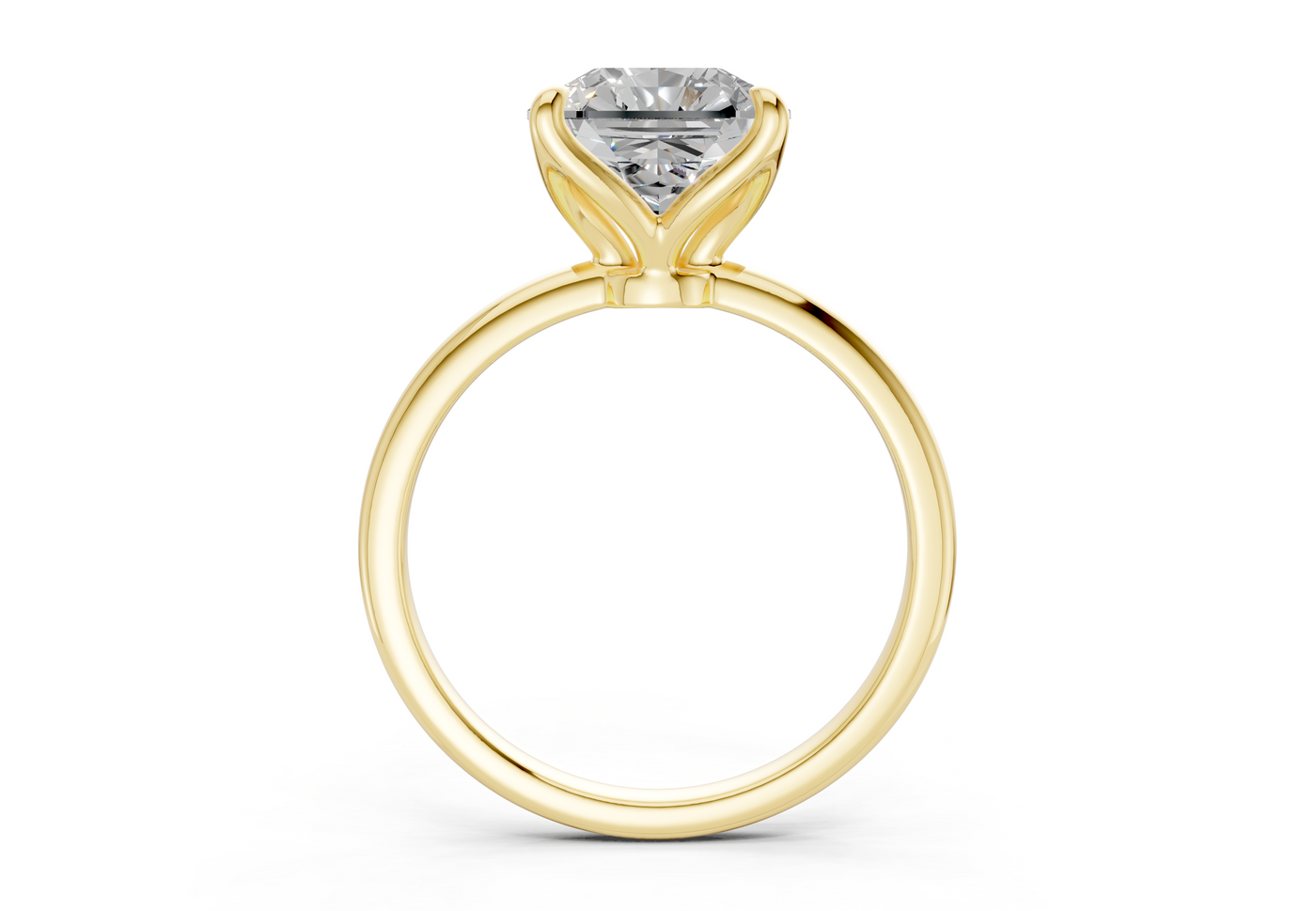 Phoenix Diamond Solitaire Radiant Squareuare Cut 2mm Engagement Ring