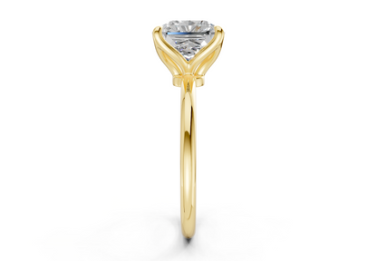 Phoenix Diamond Solitaire Radiant Squareuare Cut 2mm Engagement Ring