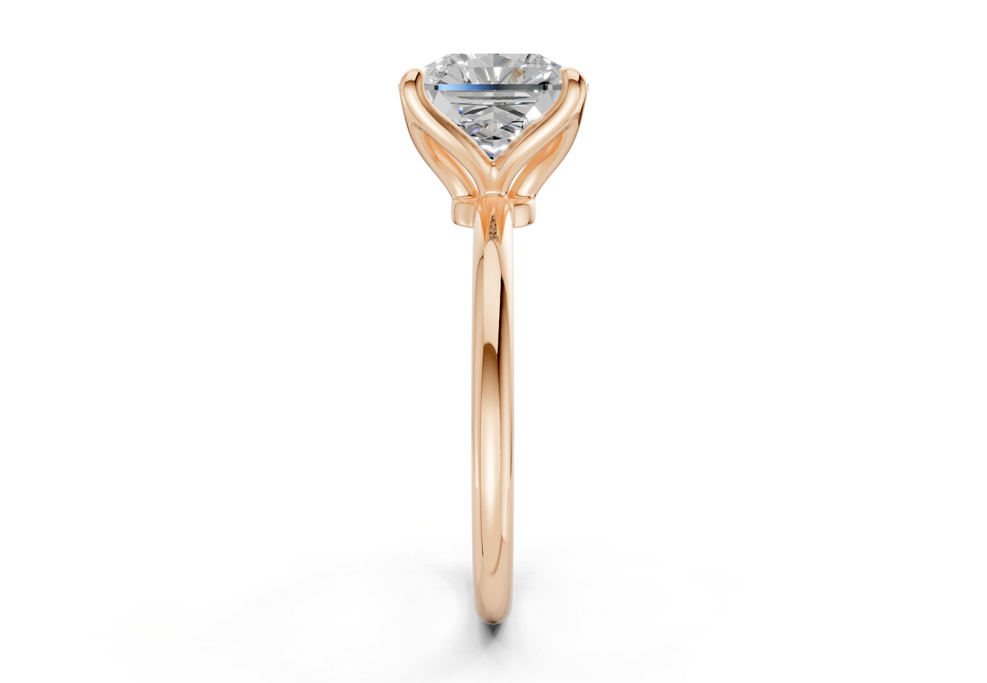Phoenix Diamond Solitaire Radiant Squareuare Cut 2mm Engagement Ring
