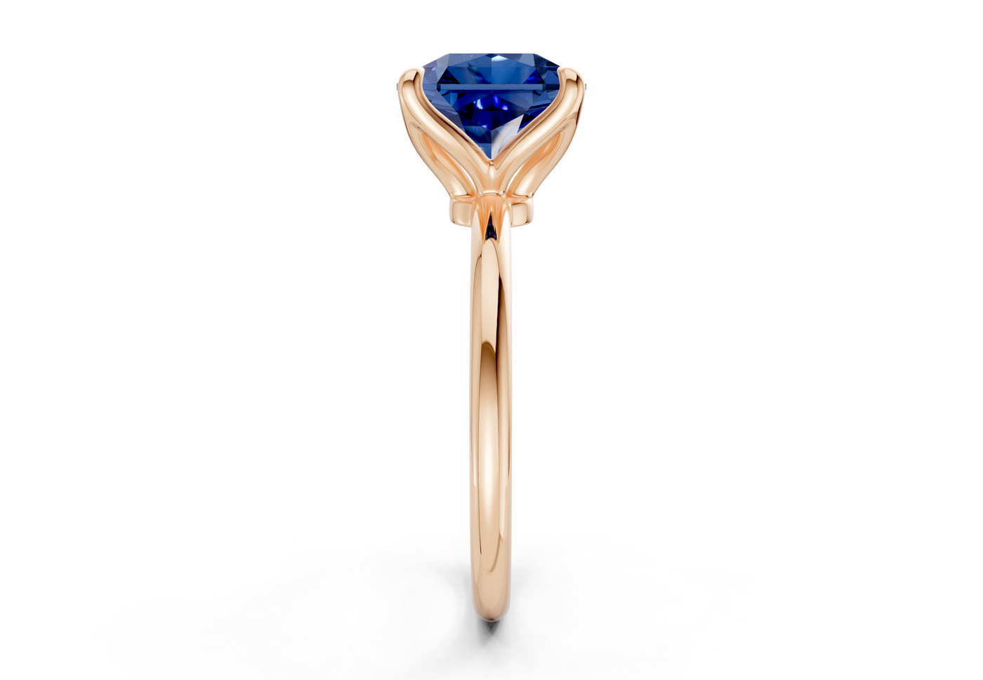Phoenix Sapphire Gemstone Solitaire Radiant Squareuare Cut 1.8mm Engagement Ring