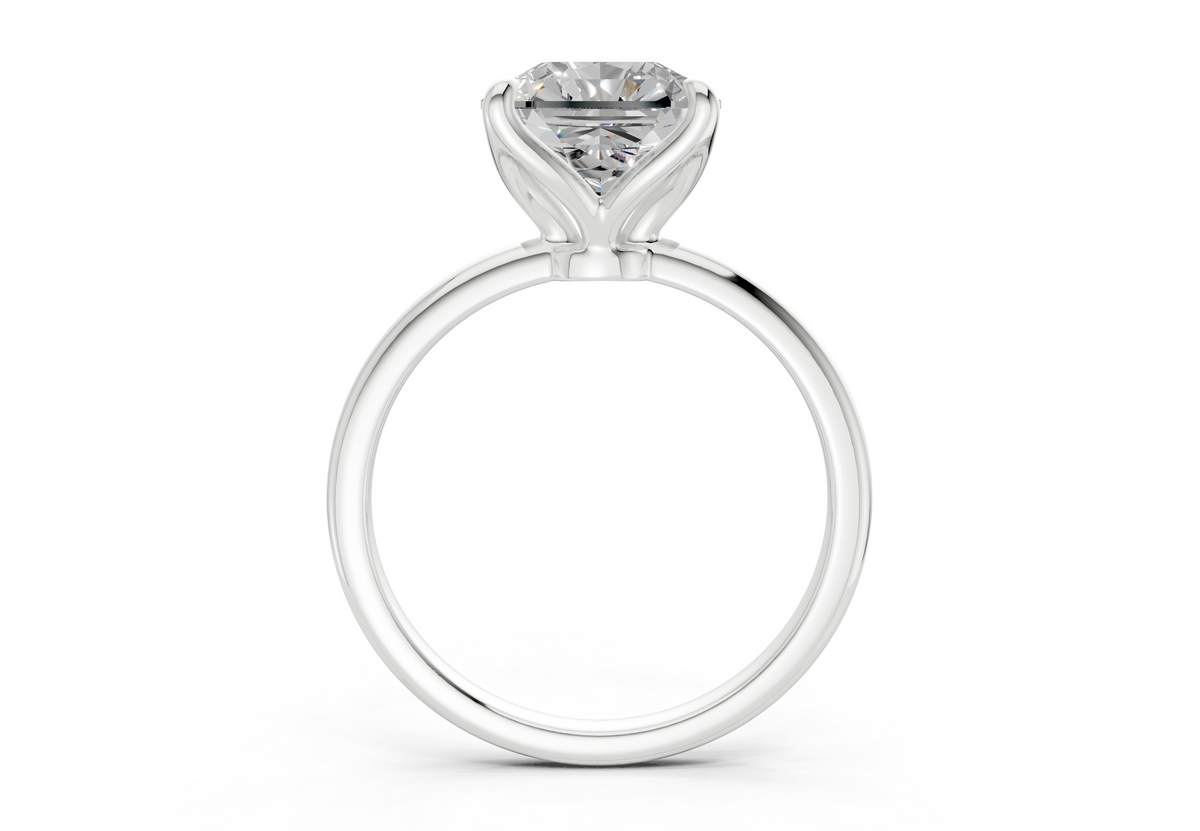 Phoenix Diamond Solitaire Radiant Squareuare Cut 1.8mm Engagement Ring