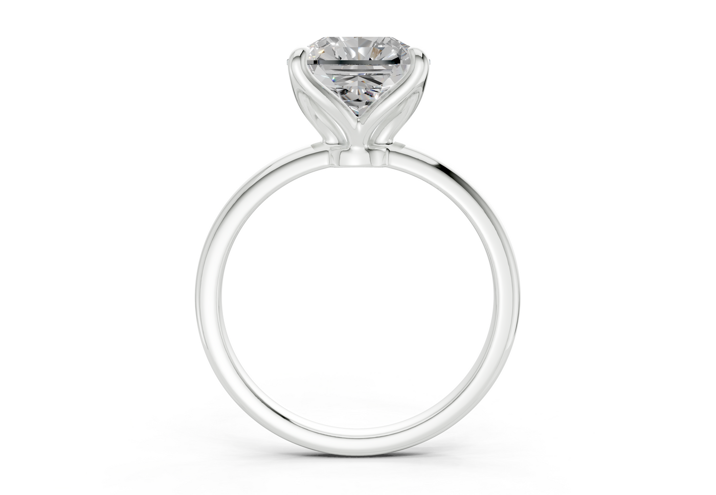 Phoenix Diamond Solitaire Radiant Squareuare Cut 2mm Engagement Ring