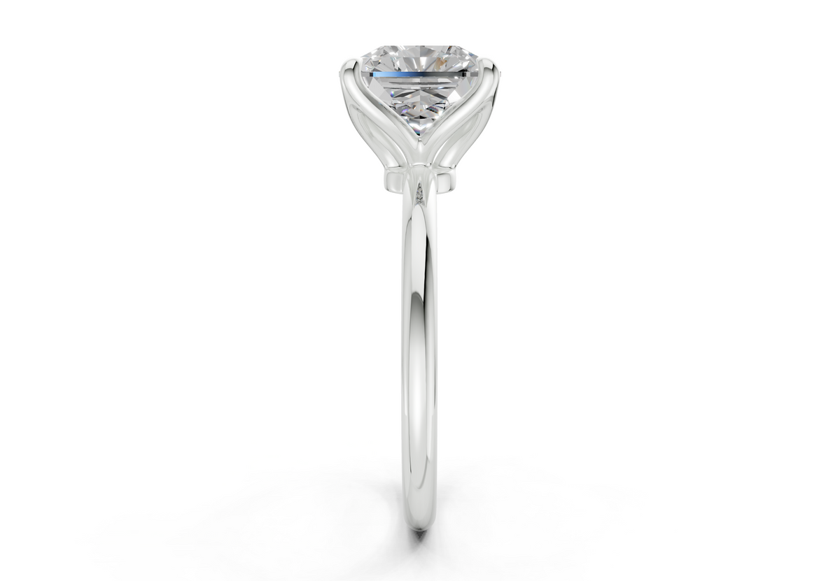 Phoenix Diamond Solitaire Radiant Squareuare Cut 1.8mm Engagement Ring