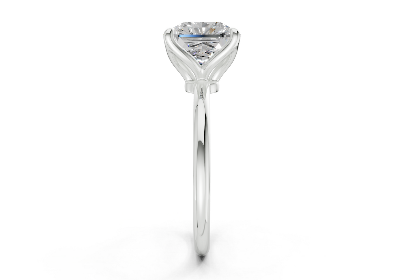 Phoenix Diamond Solitaire Radiant Squareuare Cut 2mm Engagement Ring
