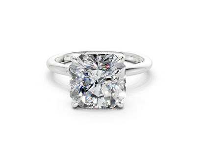 Phoenix Diamond Solitaire Radiant Squareuare Cut 2mm Engagement Ring
