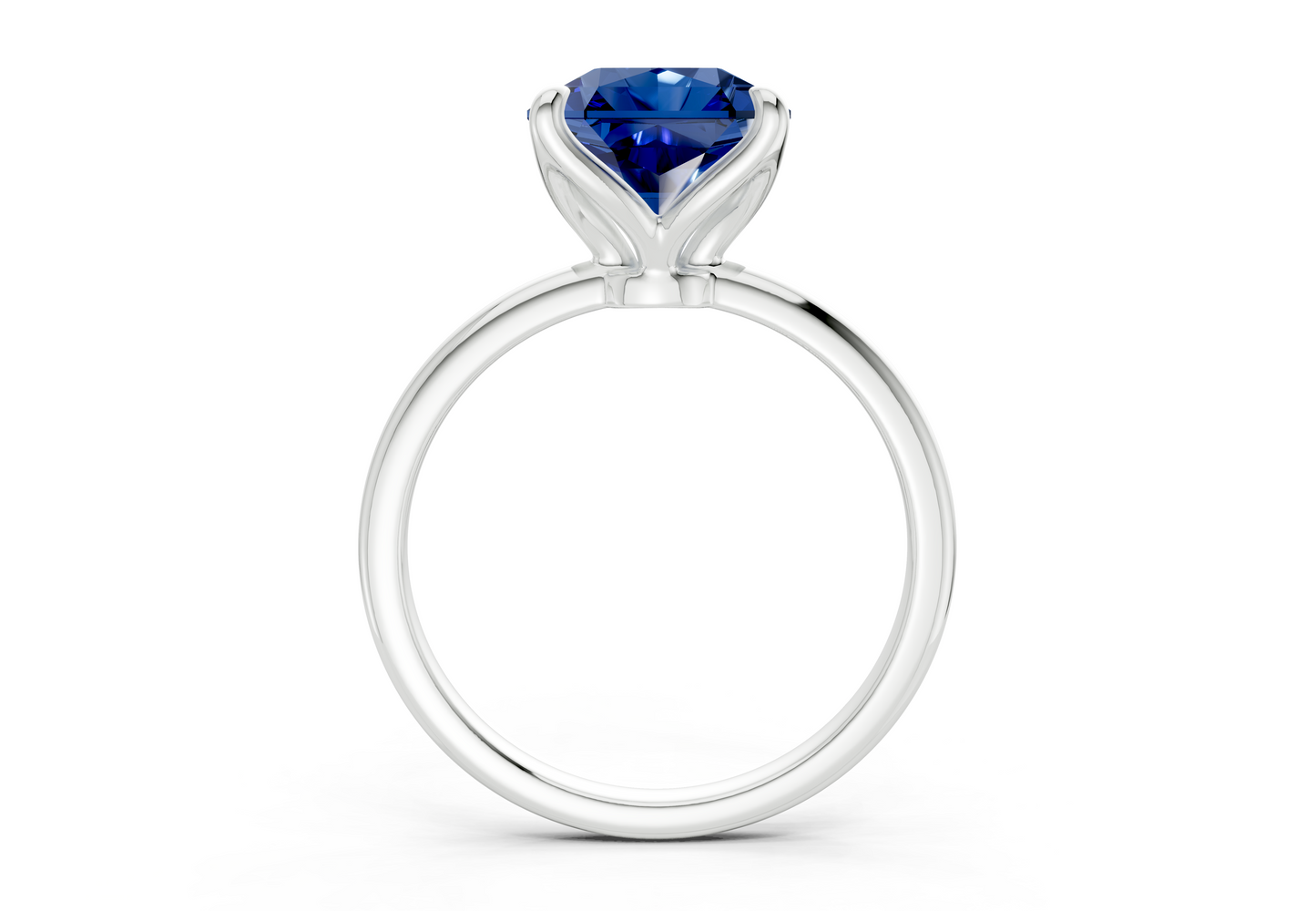 Phoenix Sapphire Gemstone Solitaire Radiant Squareuare Cut 2mm Engagement Ring