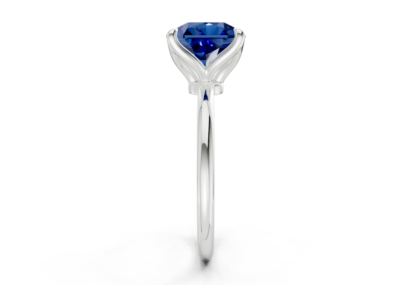 Phoenix Sapphire Gemstone Solitaire Radiant Squareuare Cut 2mm Engagement Ring