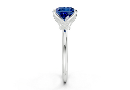 Phoenix Sapphire Gemstone Solitaire Radiant Squareuare Cut 2mm Engagement Ring