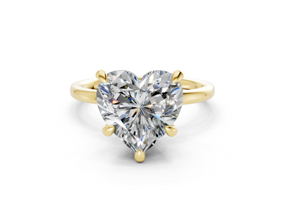 Seraphina Diamond Solitaire Heart Cut 1.8mm Engagement Ring