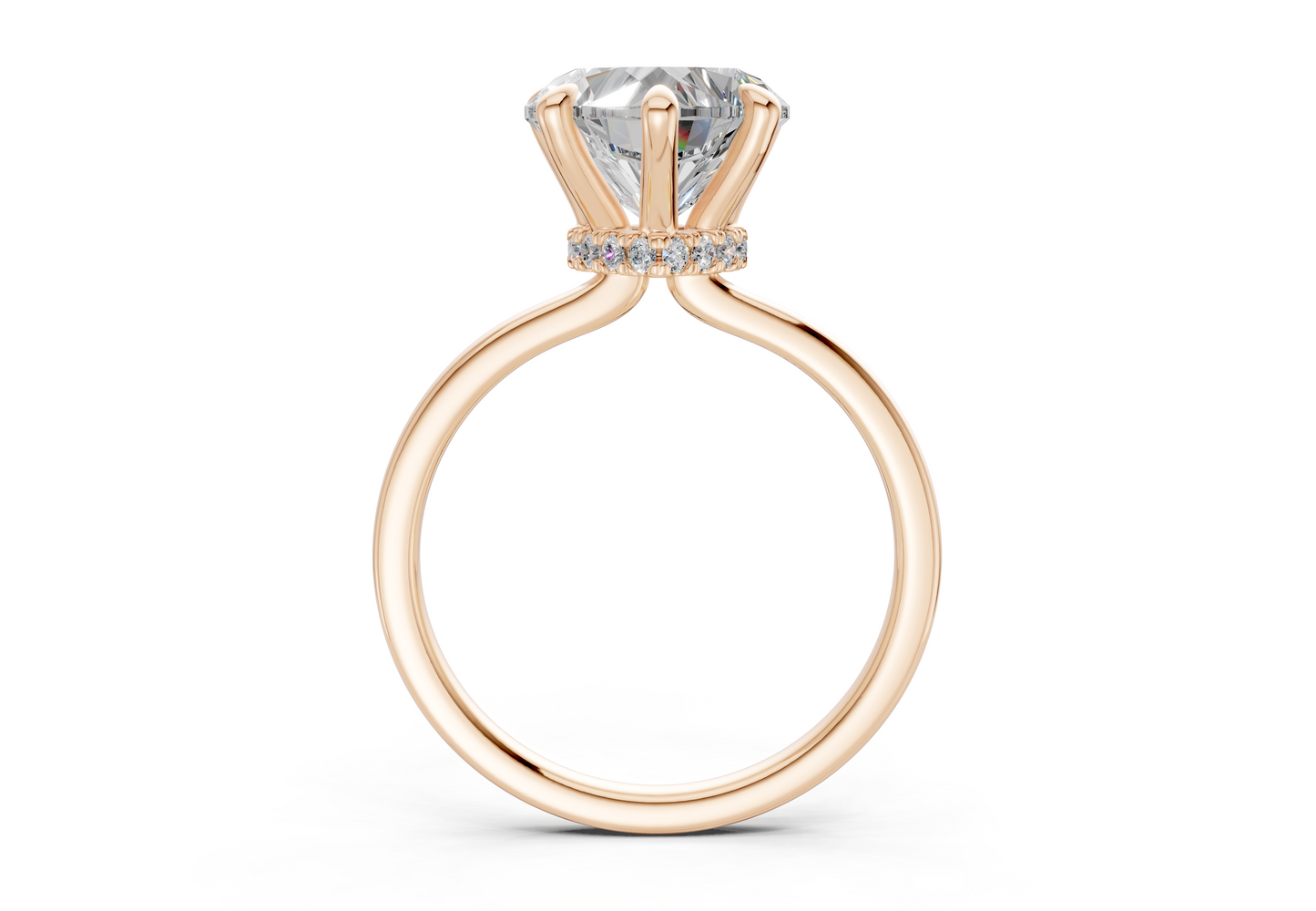 Seraphina Diamond Solitaire Heart Cut 1.8mm Engagement Ring